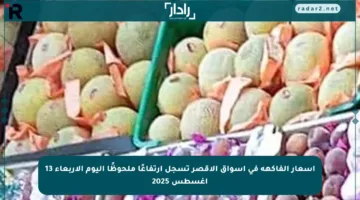 أسعار الفاكهة في أسواق الأقصر تسجل ارتفاعًا ملحوظًا اليوم الأربعاء 13 أغسطس 2025